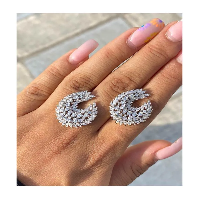 گوشواره نقره زنانه طرح اشکی جواهری نگین دار R-610 قیمت گوشواره نقره زنانه طرح اشکی جواهری نگین دار R-610