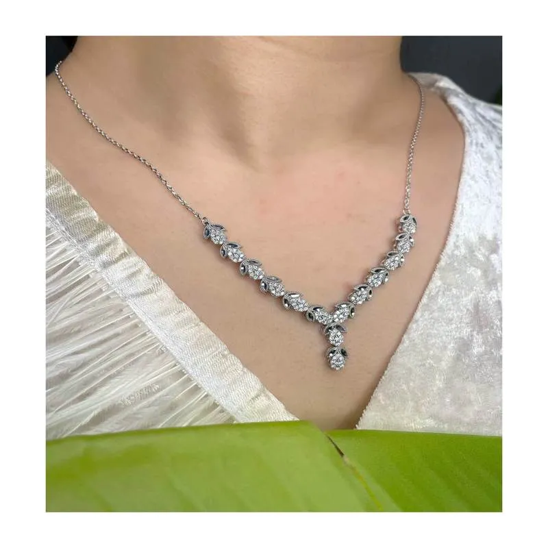 سرویس نقره زنانه طرح زنجیری RO-607 خرید سرویس نقره زنانه طرح زنجیری Sa-107