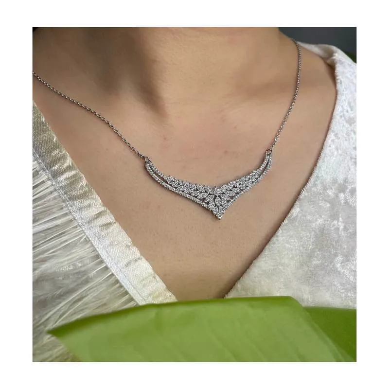 سرویس نقره زنانه طرح زنجیری نگین دار RO-613 خرید سرویس نقره زنانه طرح زنجیری نگین دار Sa-113