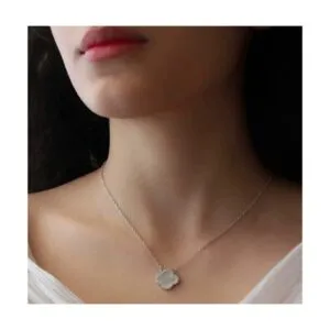 گردنبند نقره دخترانه مینیمال ونکلیف R-632
