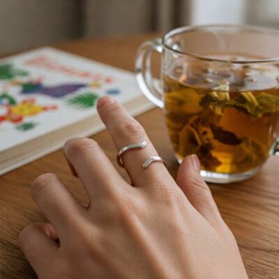 خرید انگشتر نقره دخترانه ظریف