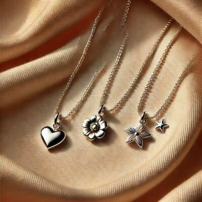 گردنبند نقره دخترانه مینیمال دم وال R645 گردنبند دخترانه نقره