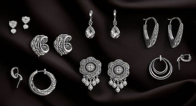 مدل های برتر گوشواره نقره