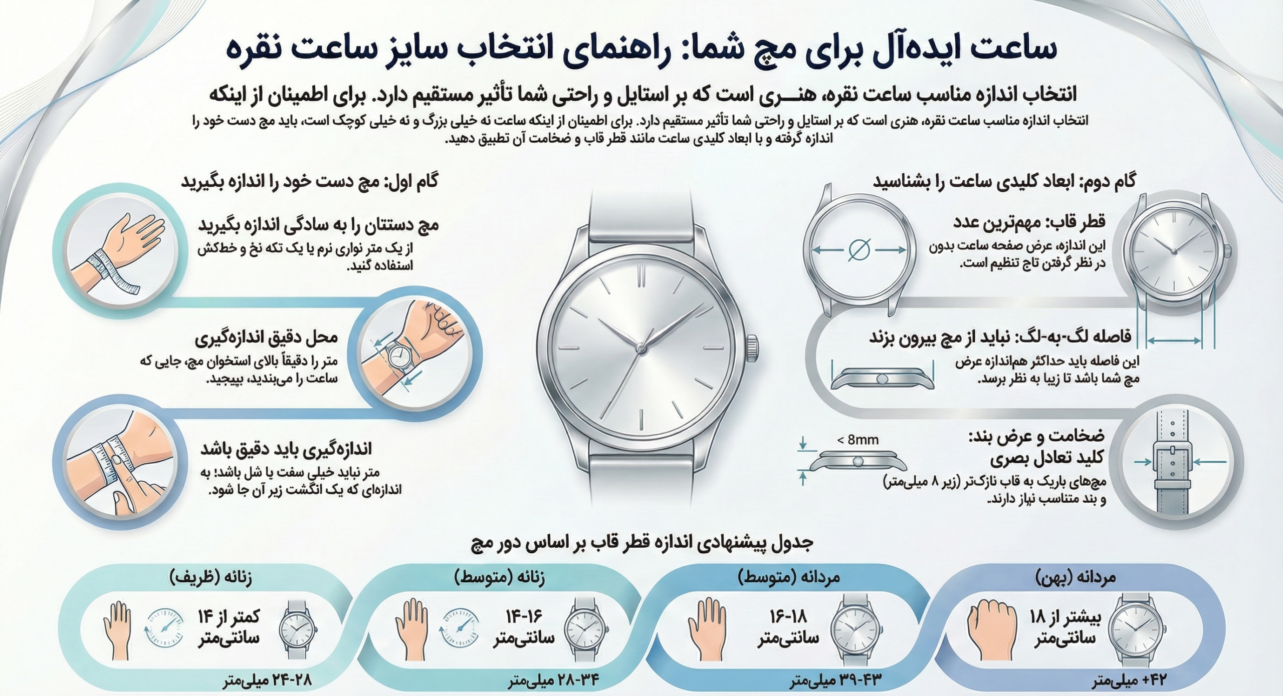 انتخاب ساعت نقره
