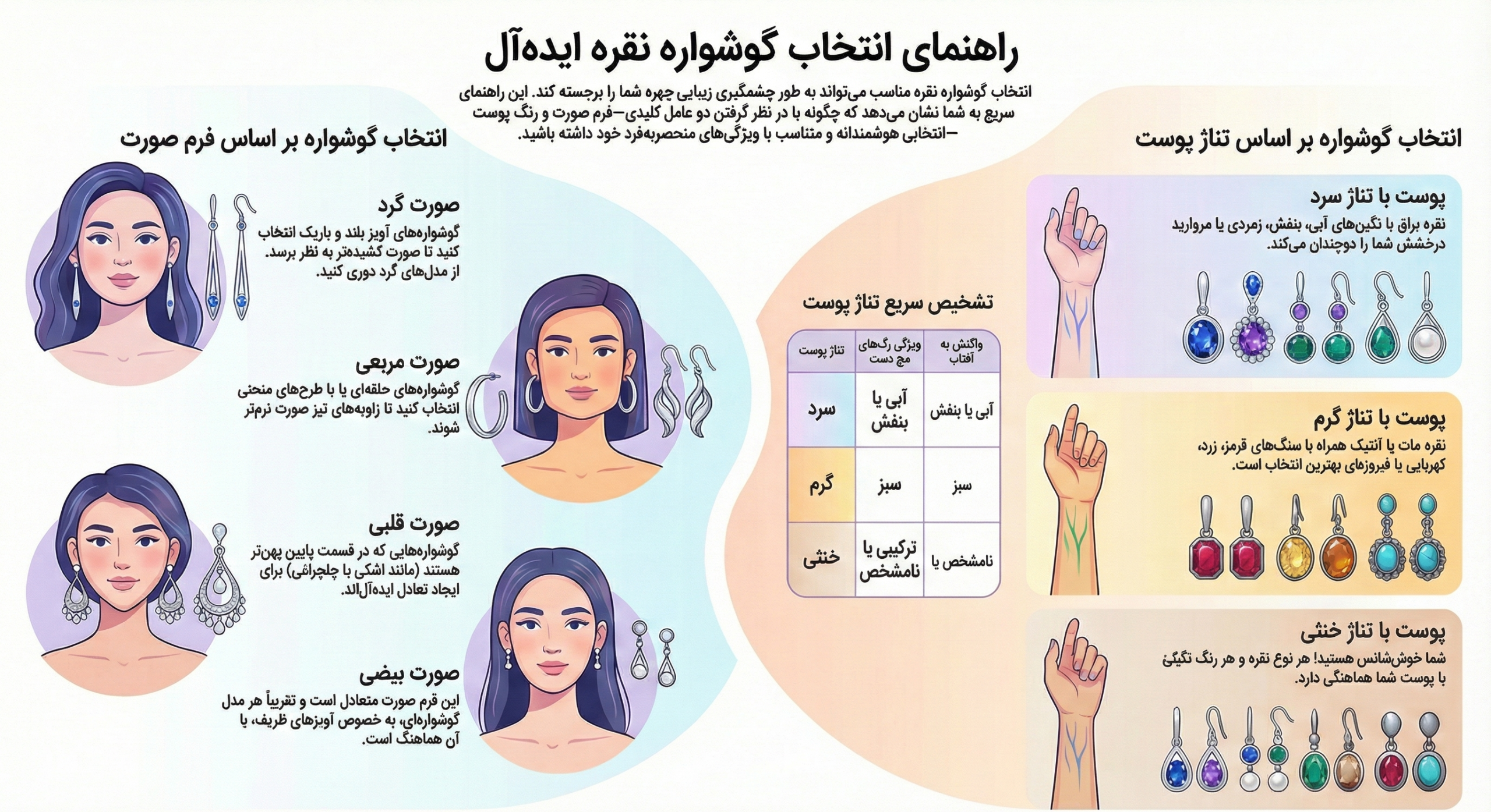 11 مدل برتر گوشواره نقره زنانه گوشواره نقره